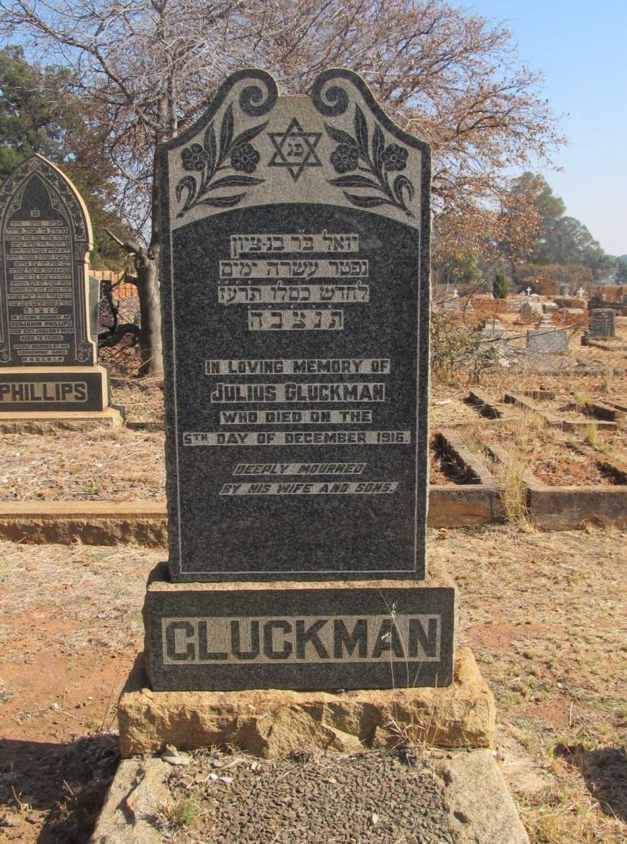 GLUCKMAN Julius -1916