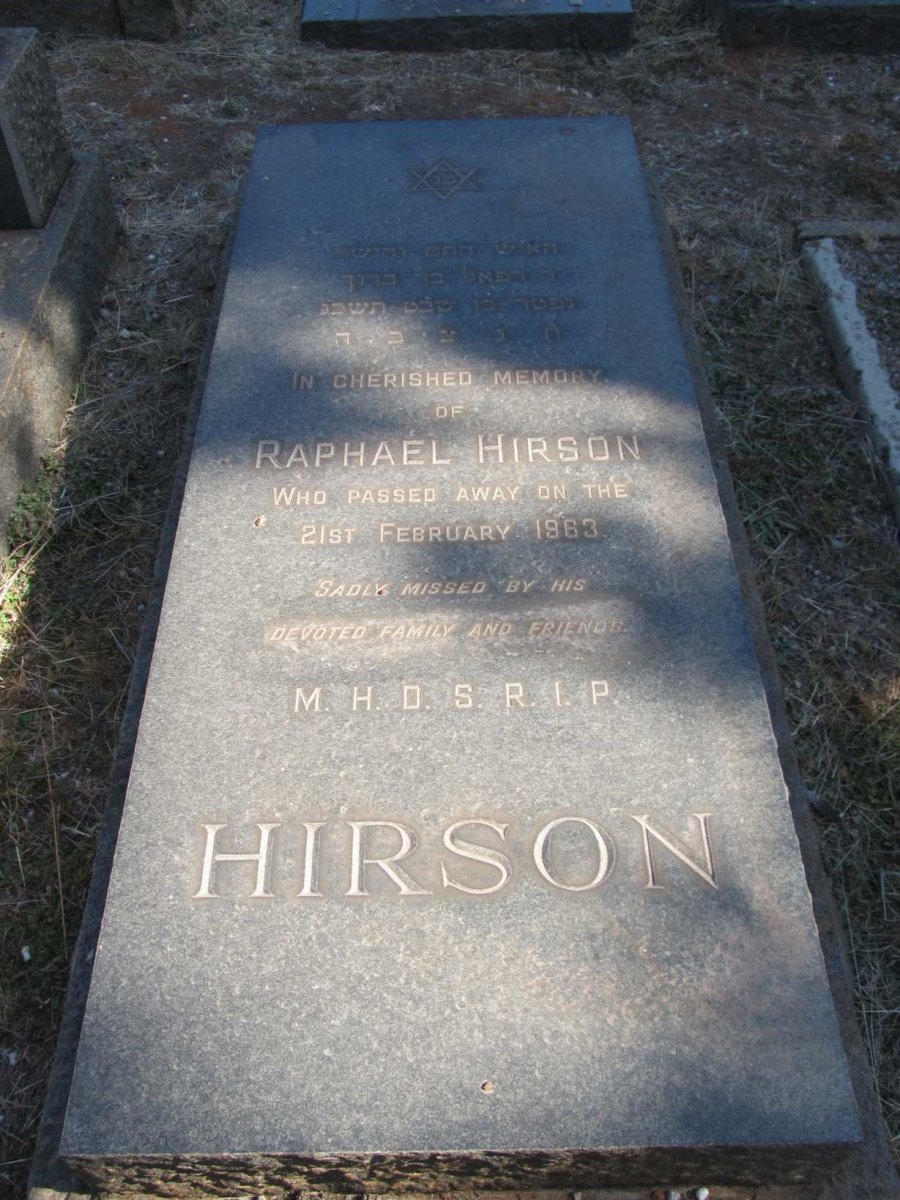 HIRSON Raphael -1963