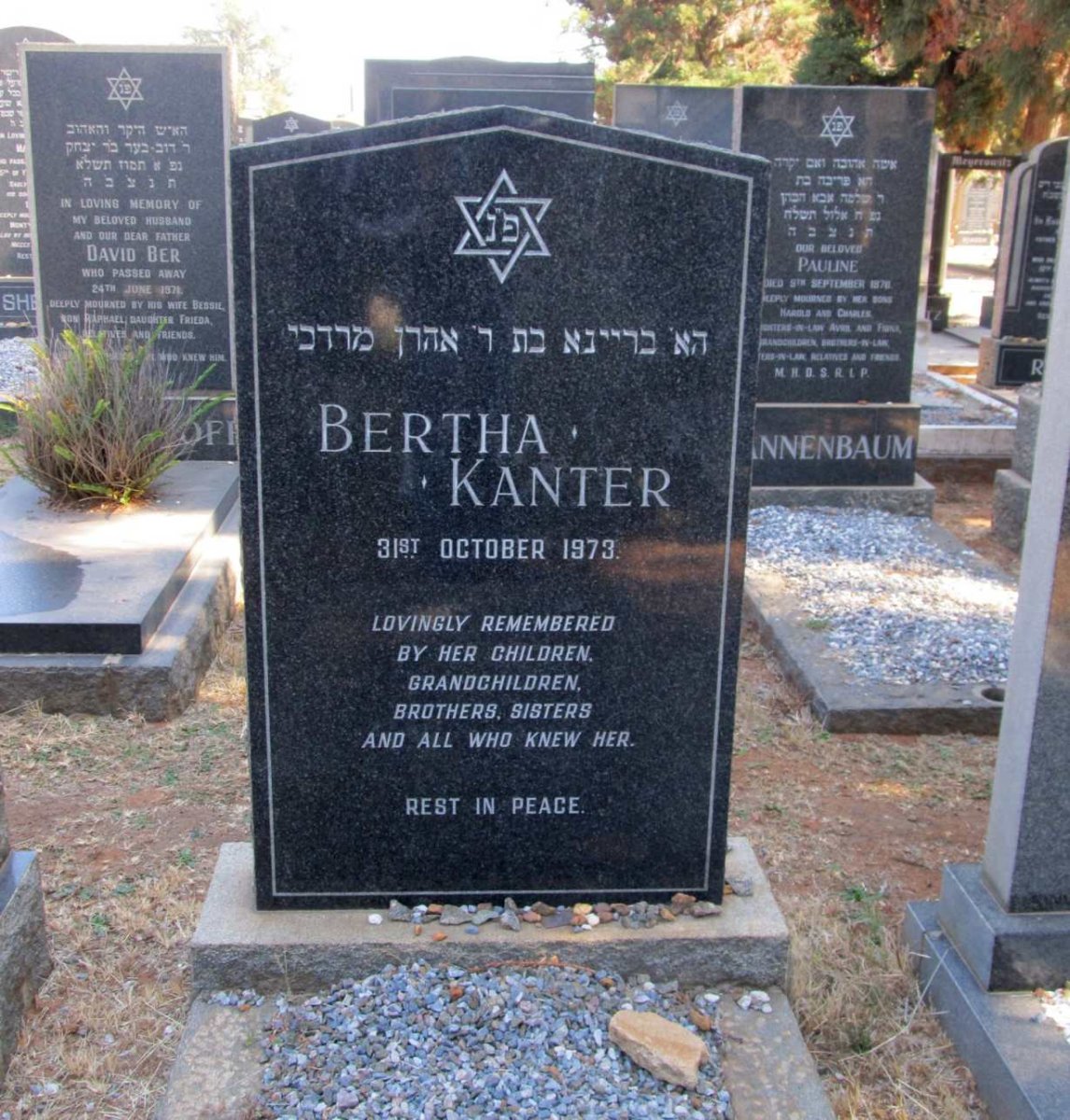 KANTER Bertha -1973