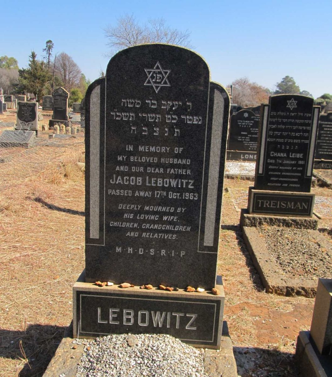 LEBOWITZ Jacob -1963