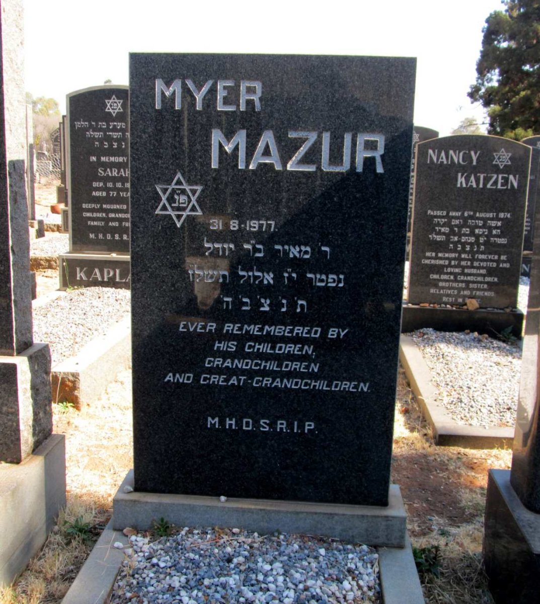 MAZUR Myer -1977