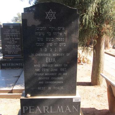 PEARLMAN Elia -1967