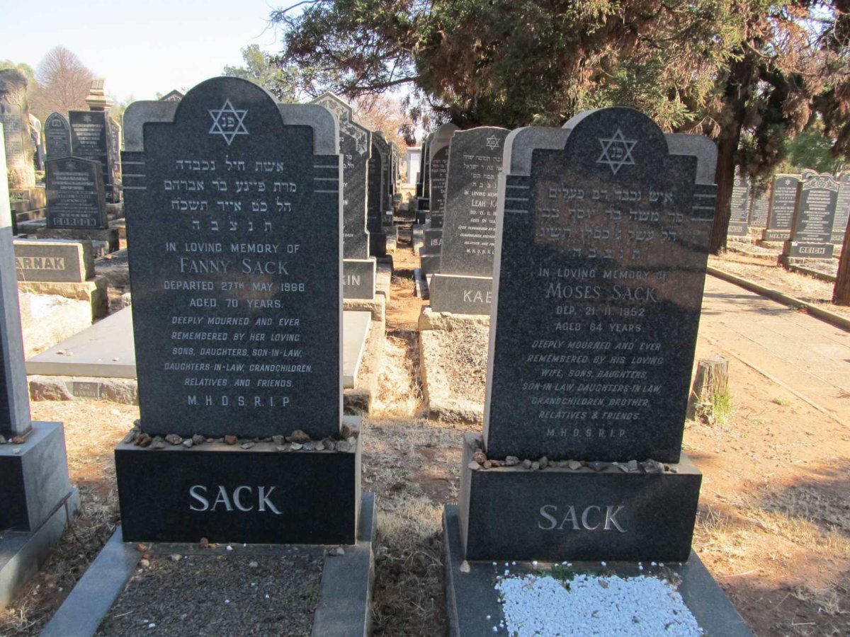 SACK Moses -1952 &amp; Fanny -1968