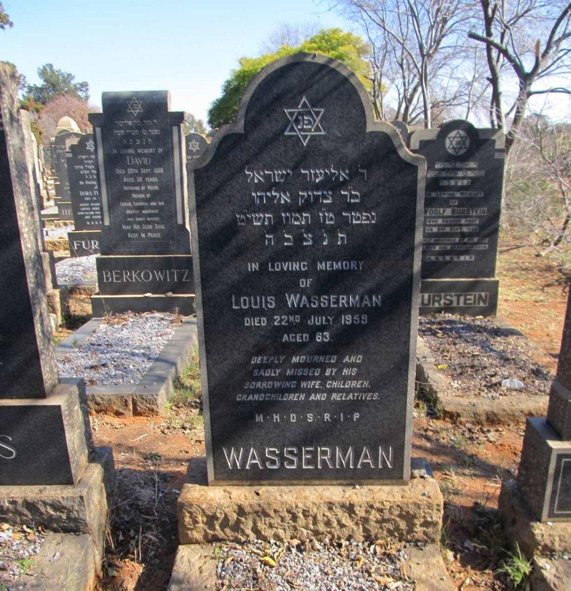 WASSERMAN Louis -1959