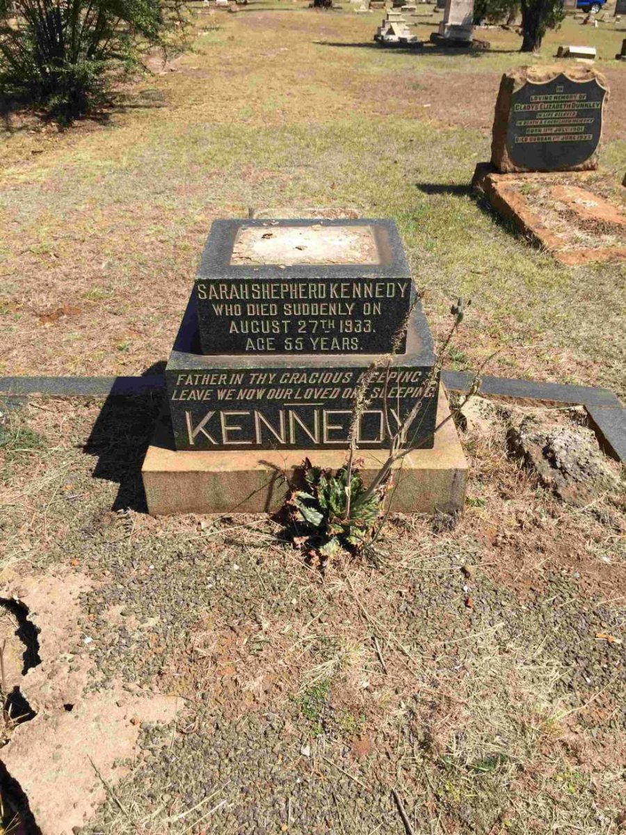 KENNEDY Sarah Shepherd -1933