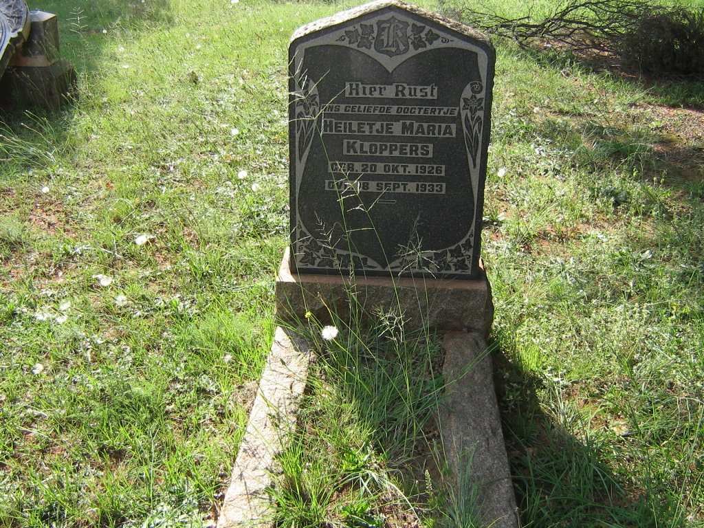 KLOPPERS Heiletje Maria 1926-1933
