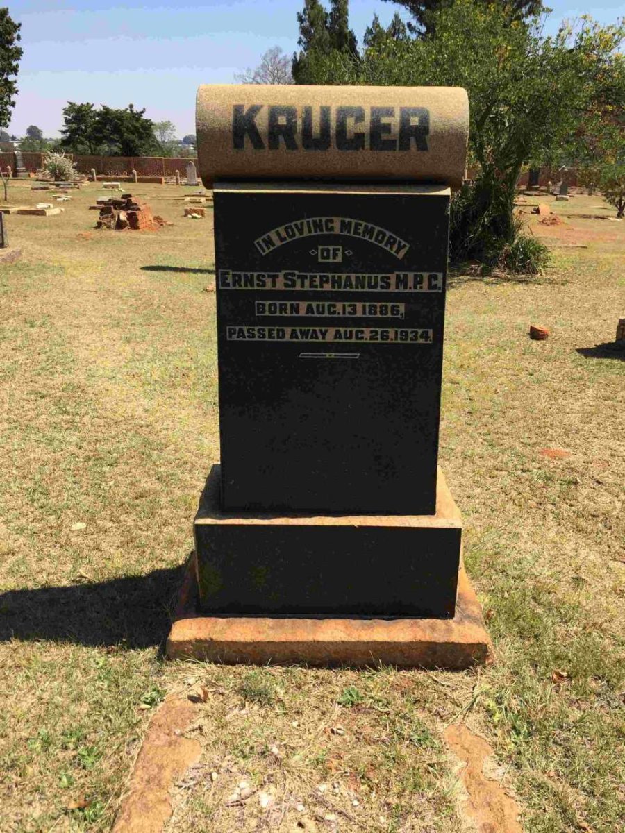 KRUGER Ernst Stephanus 1886-1934