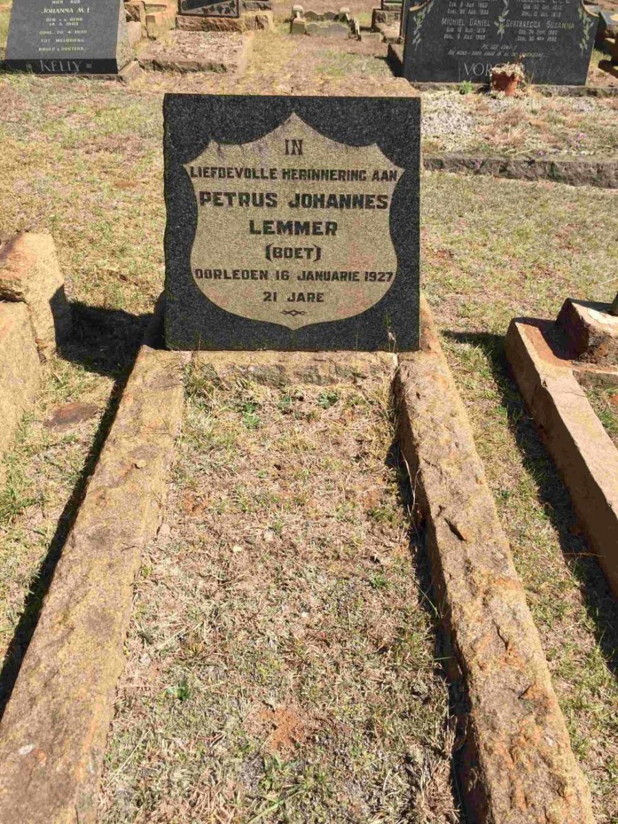 LEMMER Petrus Johannes -1927