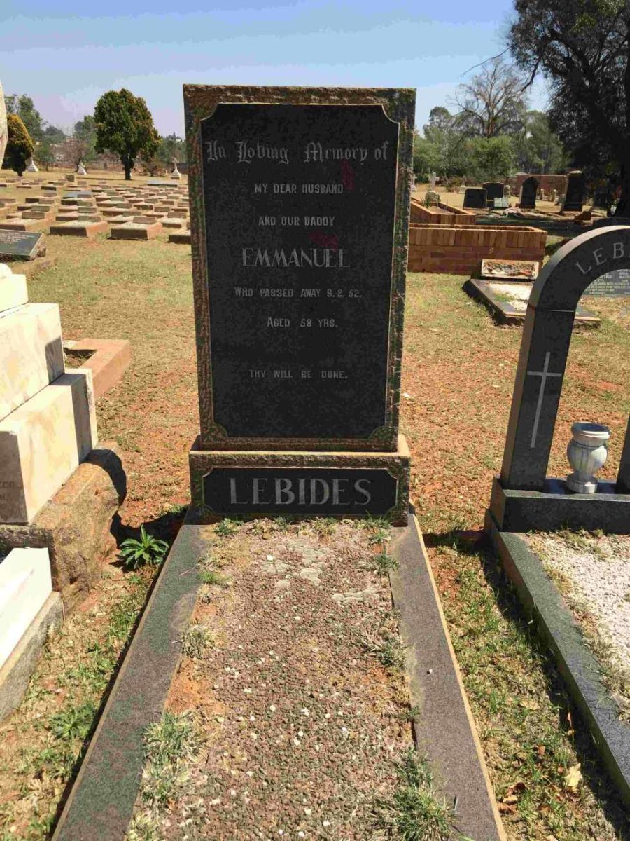 LEBIDES Emmanuel -1952