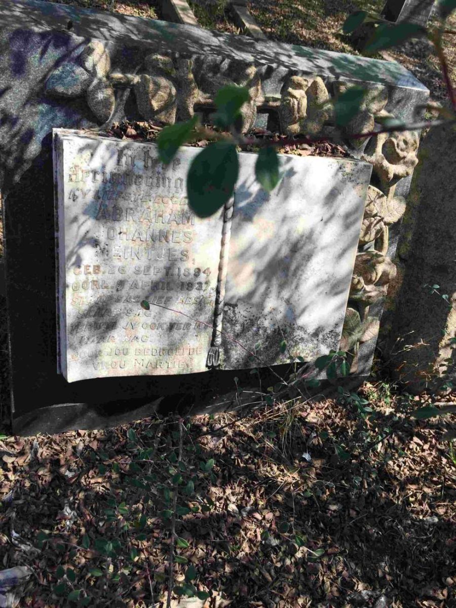 MEINTJES Abraham Johannes 1894-1937