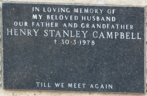 CAMPBELL Henry Stanley -1978