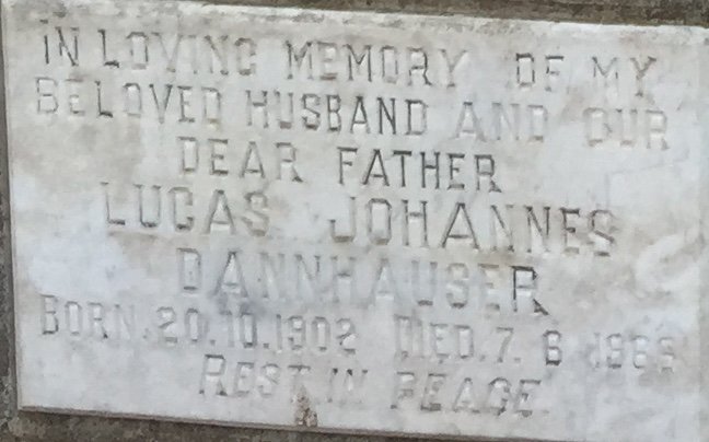 DANNHAUSER Lucas Johannes 1902-1965