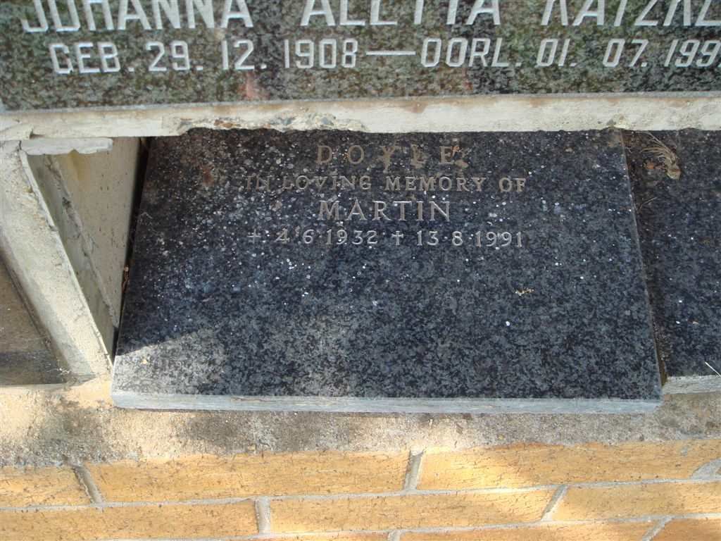 DOYLE Martin 1932-1991