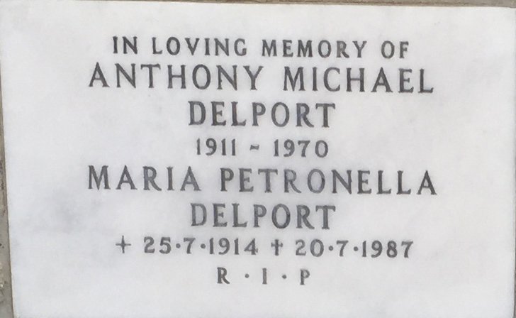 DELPORT Anthony Michael 1911-1970 &amp; Maria Petronella 1914-1987