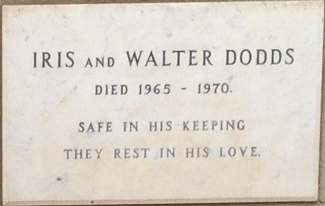 DODDS Walter -1970 &amp; Iris -1965