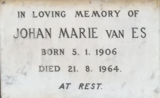 ES Johan Marie, van 1906-1964