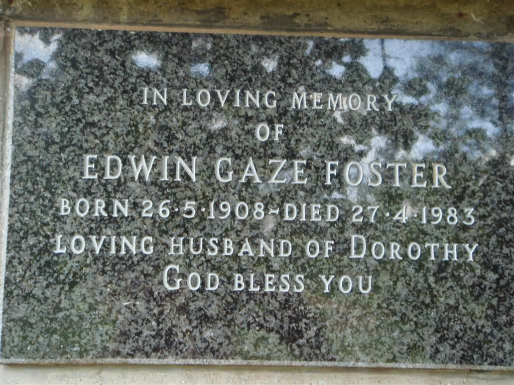 FOSTER Edwin Gaze 1908-1983