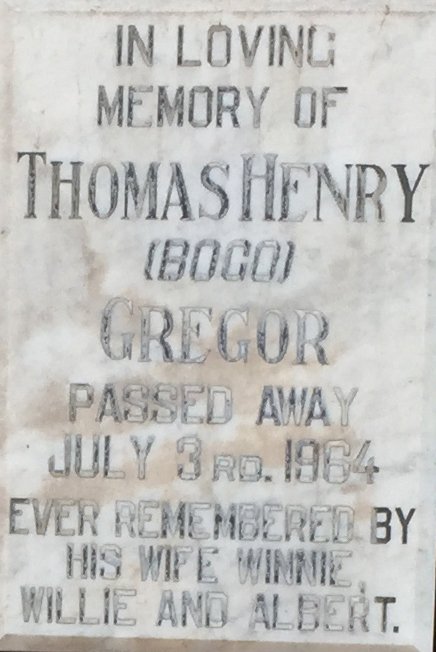 GREGOR Thomas Henry -1964