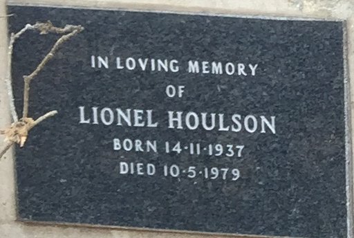 HOULSON Lionel 1937-1979