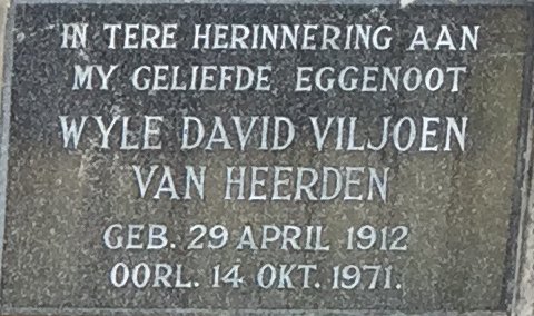 HEERDEN David Viljoen, van 1912-1971