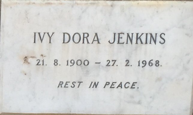 JENKINS Ivy Dora 1900-1968