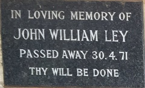 LEY John William -1971