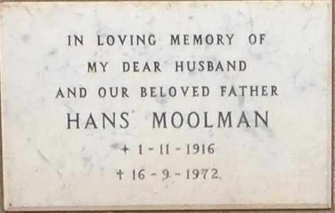 MOOLMAN Hans 1916-1972