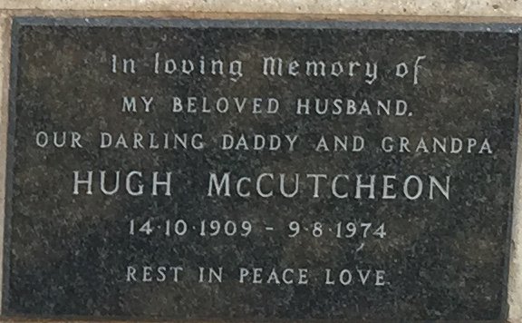 Mc CUTCHEON Hugh 1909-1974