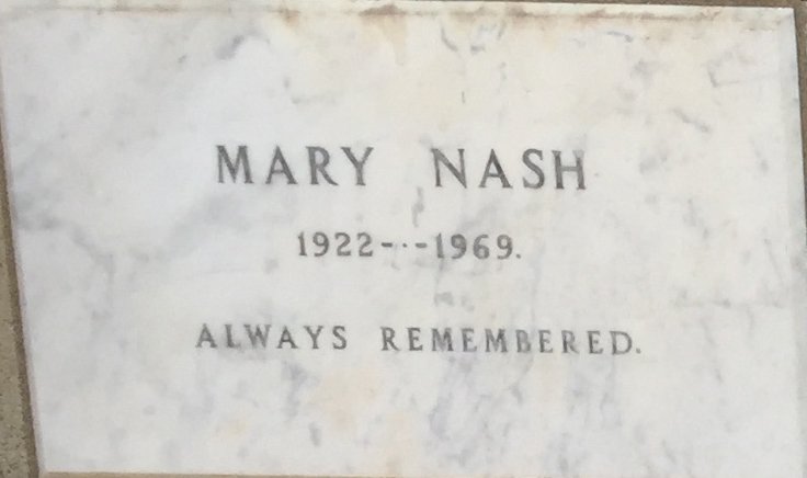 NASH Mary 1922-1969