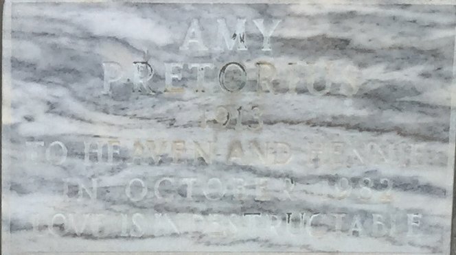 PRETORIUS Amy 1913-1982