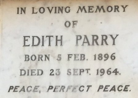 PARRY Edith 1896-1964