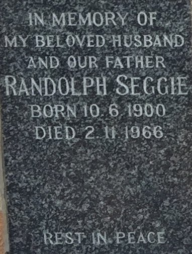 SEGGIE Randolph 1900-1966
