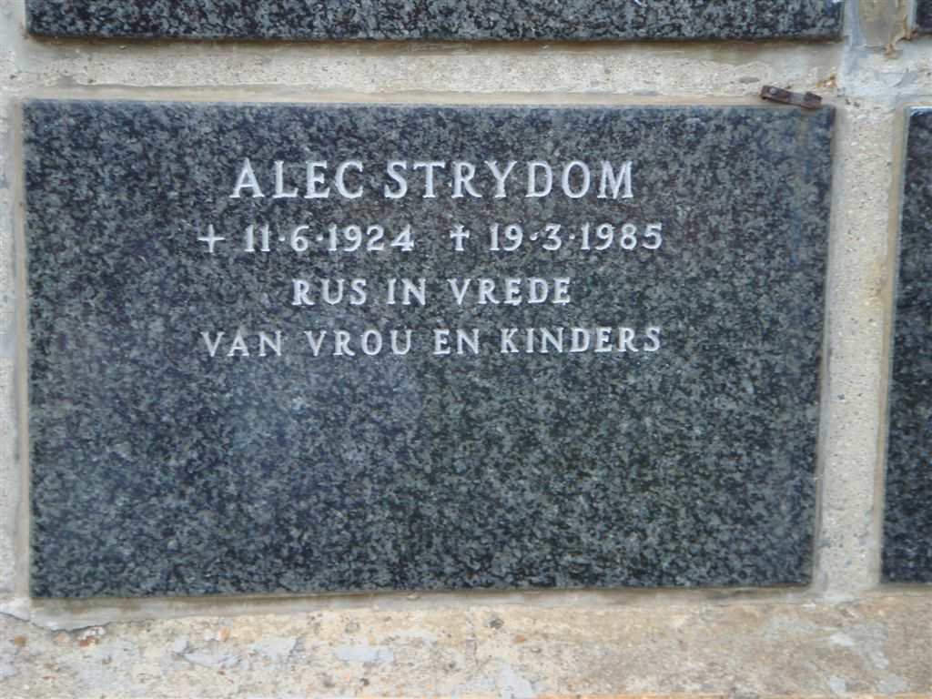 STRYDOM Alec 1924-1985