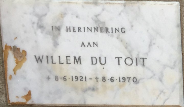 TOIT Willem, du 1921-1970