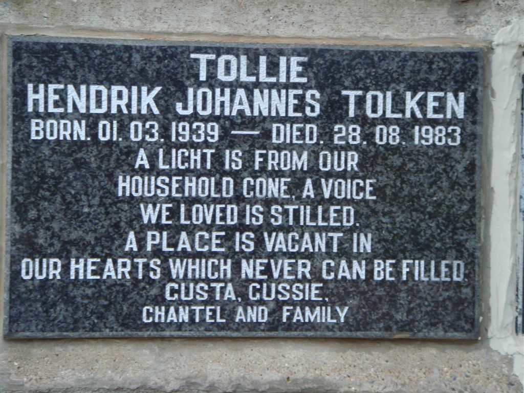 TOLKEN Hendrik Johannes 1939-1983