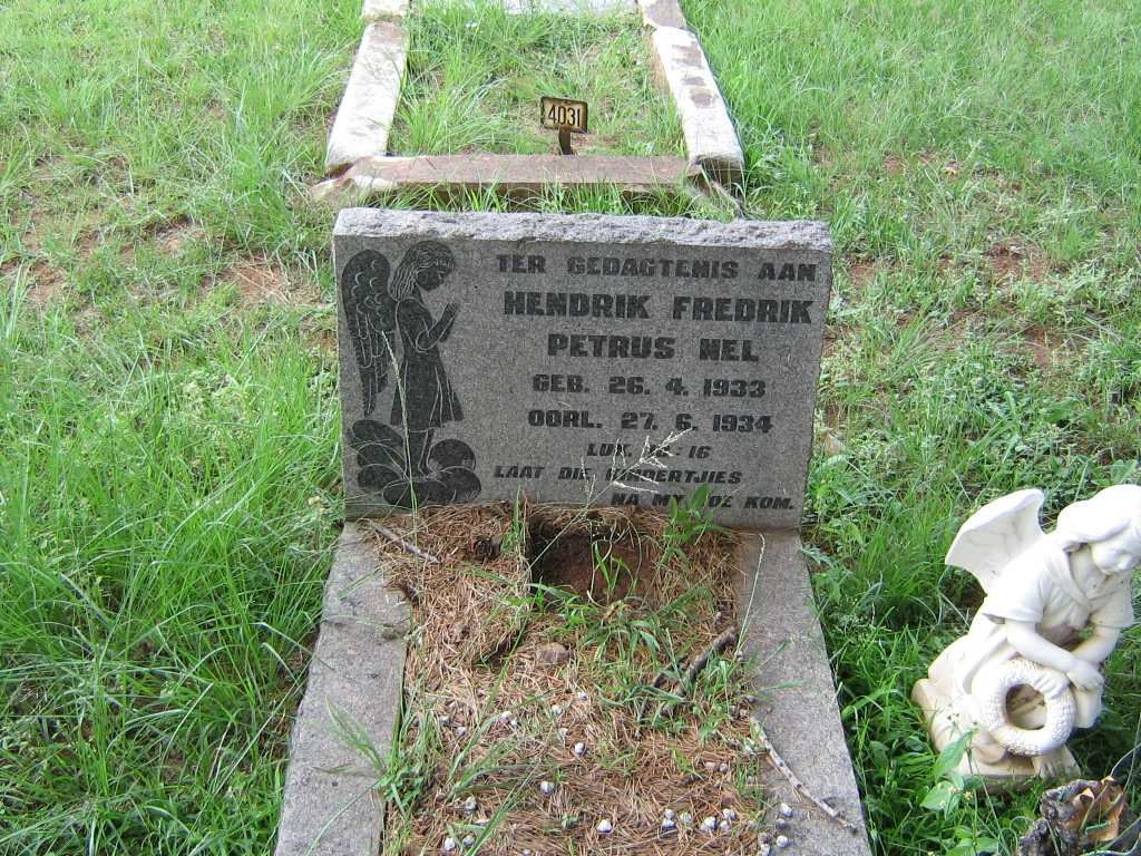 NEL Hendrik Frederik Petrus 1933-1934