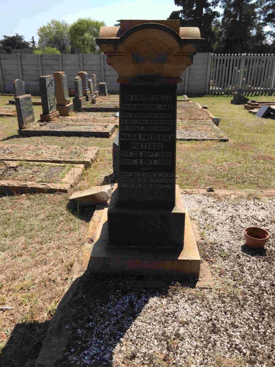 PIETERSE Maria Frederika 1896-1988