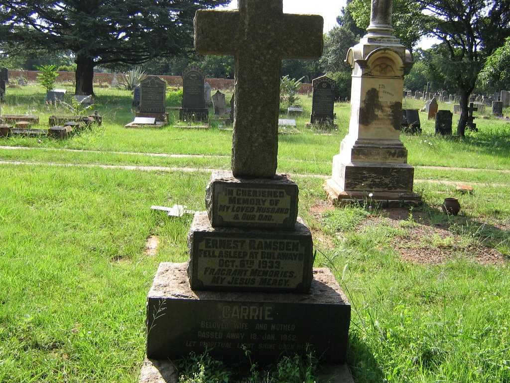 RAMSDEN Ernest -1933 &amp; Carrie -1952