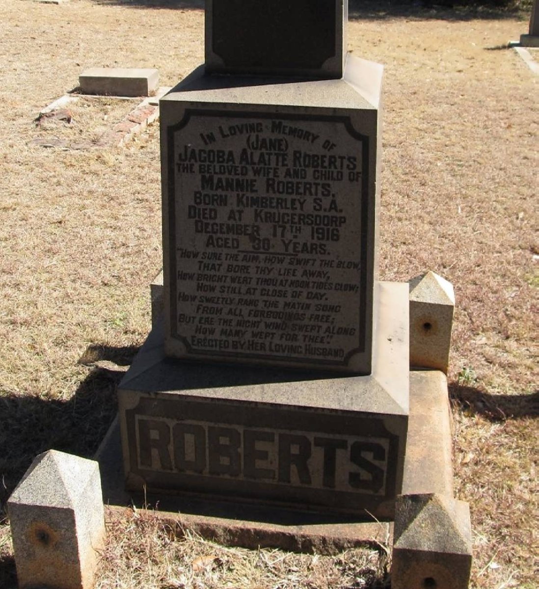 xxROBERTS Jacoba Alatte -1916