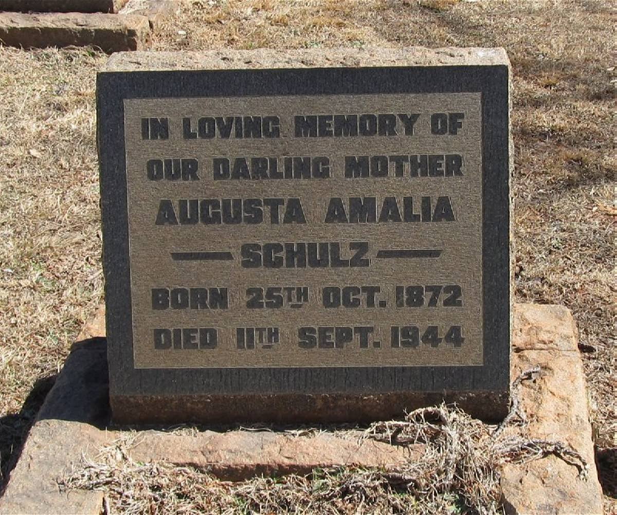 SCHULZ Augusta Amalia 1872-1944