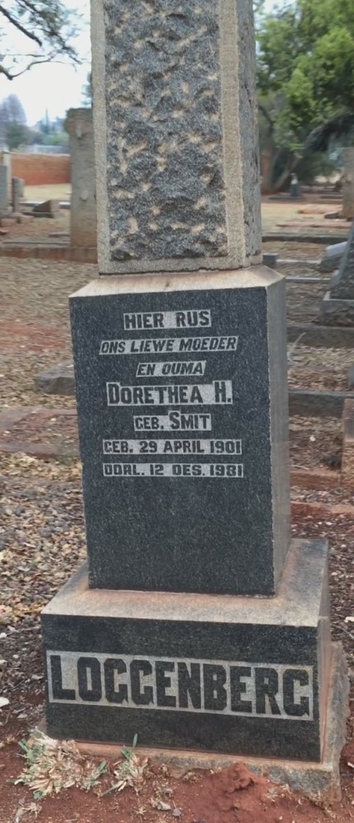 LOGGENBERG  Dorethea H. SMIT 1901-1981