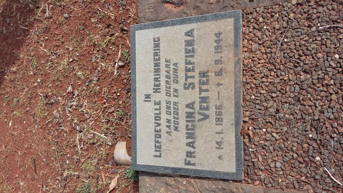 VENTER Francina Stefiena 1866-1944