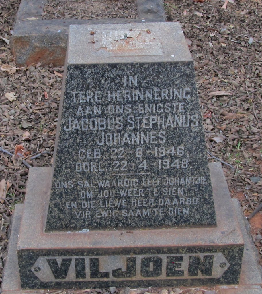 VILJOEN Jacobus Stephanus Johannes 1946-1948