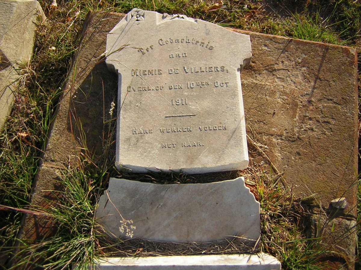 VILLIERS Miemie, de -1911