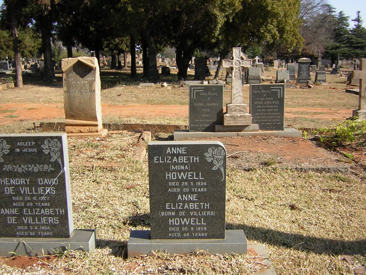 HOWELL Anne Elizabeth nee DE VILLIERS -1959 :: HOWELL Anne Elizabeth -1934