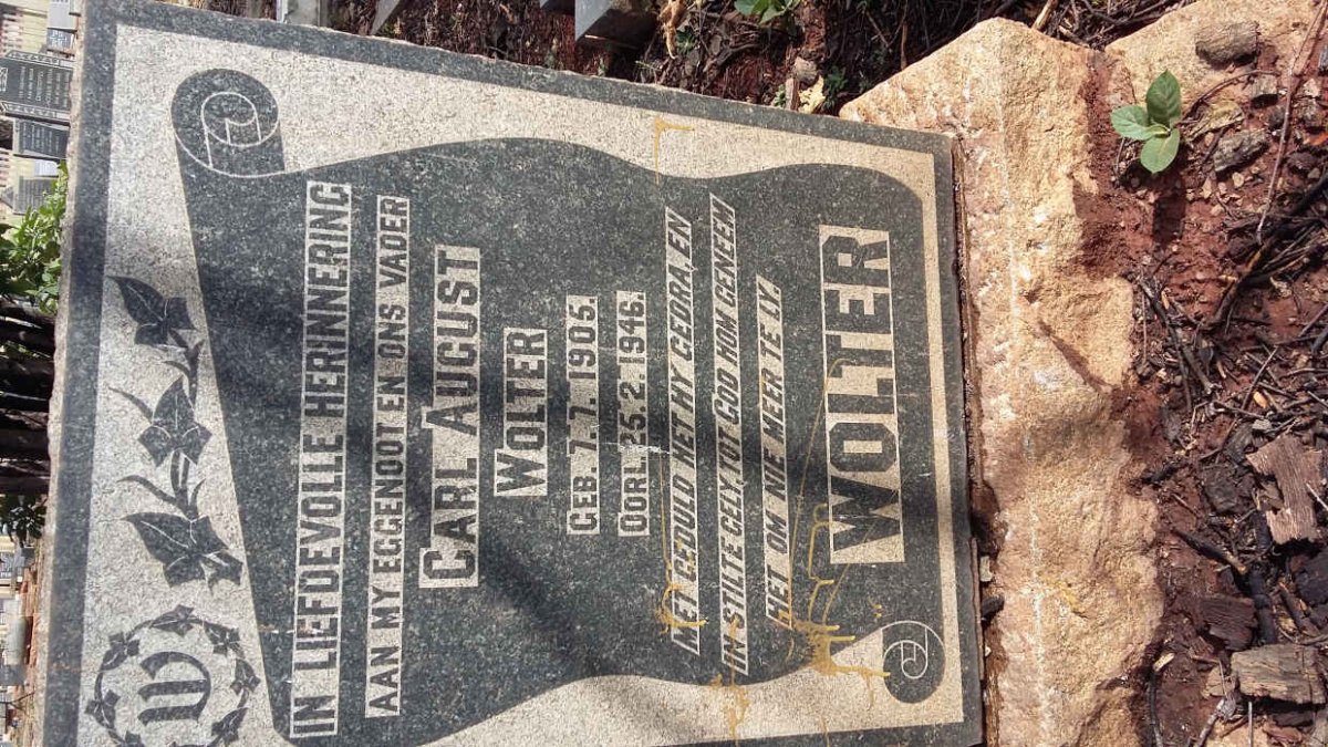 WOLTER Carl August 1905-1946