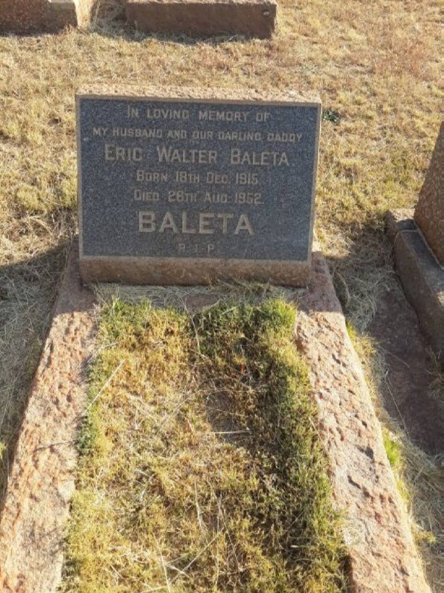 BALETA Eric Walter 1915-1952