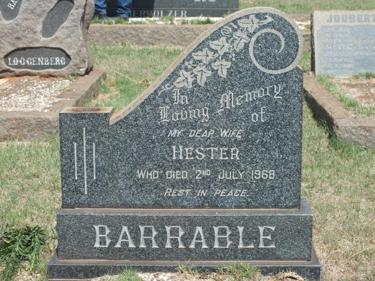 BARRABLE Hester -1968