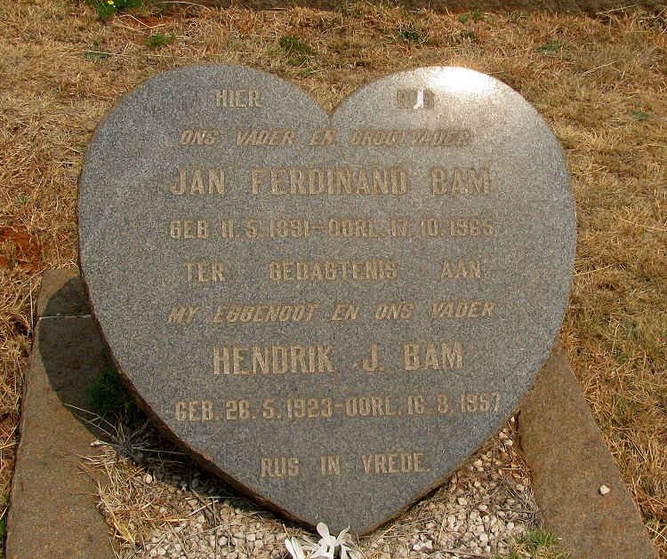 BAM Jan Ferdinand 1891-1965 :: BAM Hendrik J. 1923-1957