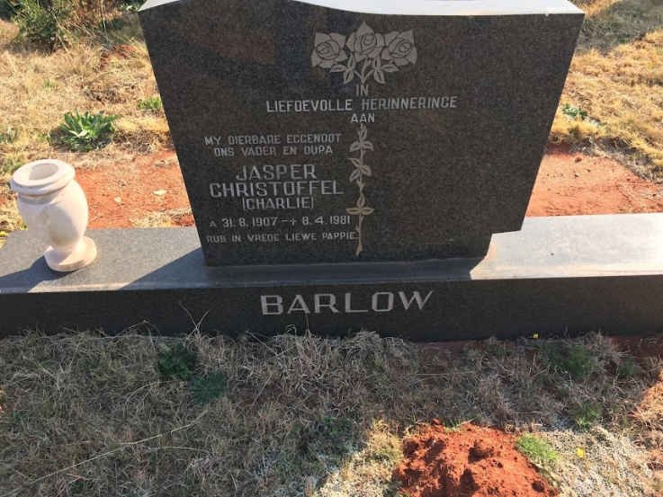 BARLOW Jasper Christoffel 1907-1981